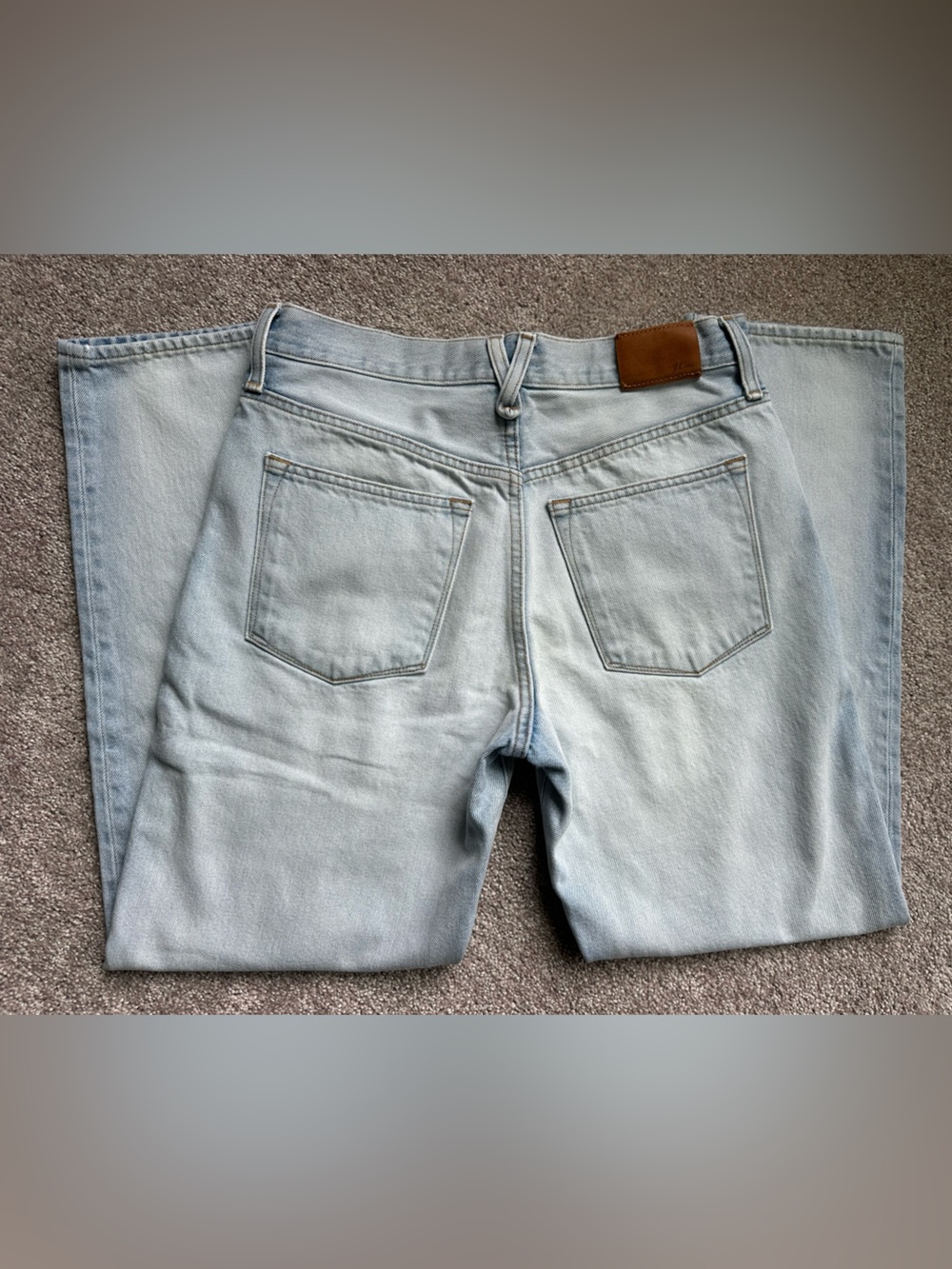 Women’s J. Crew faded light wash slouchy boyfriend jeans sz.27 x 28.5